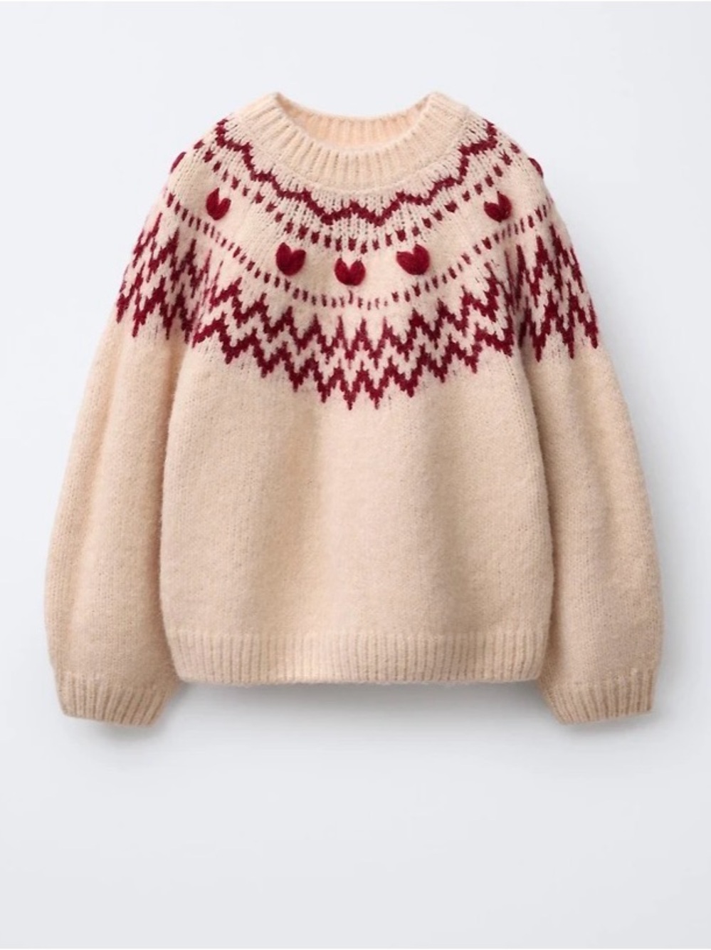 Zara Kids Heart Jacquard Knit Size 18 -24 months in perfect condition